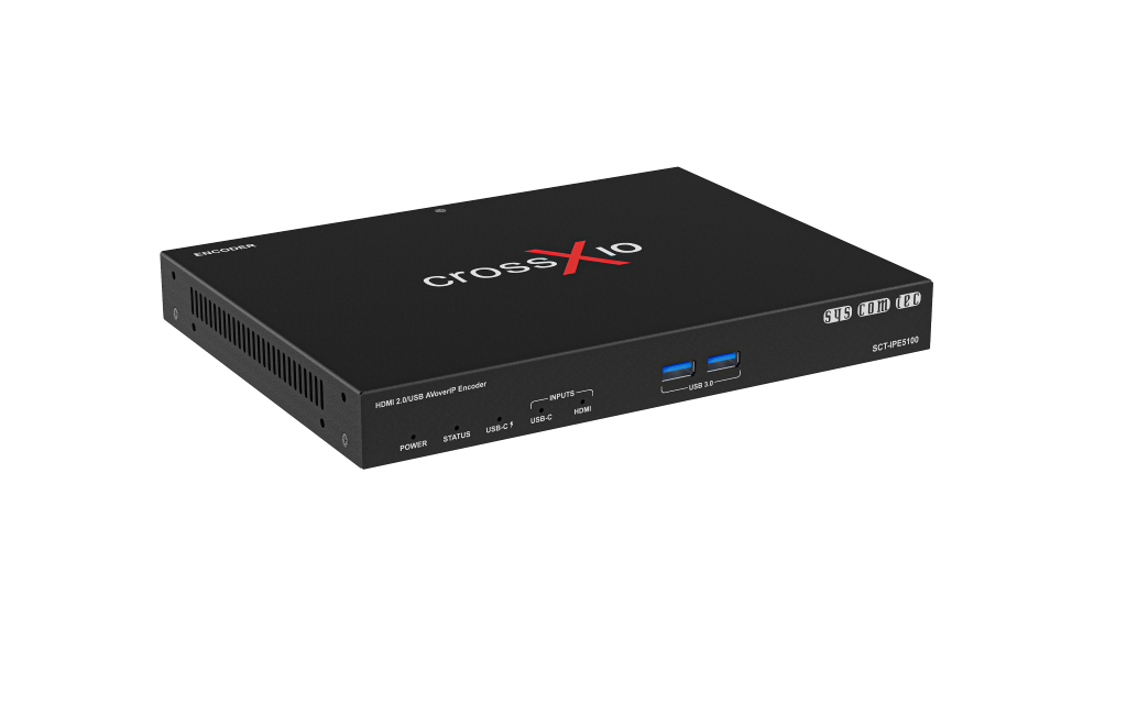 syscomtec crossXio AVoverIP Encoder 4K USB-C,100W/HDM SCT-IPE5100